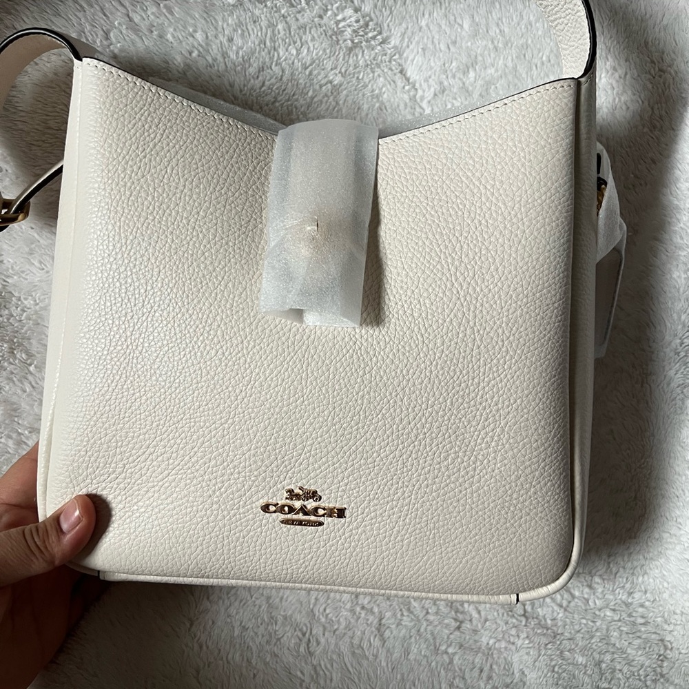 Hadley Convertible Crossbody Bag Coach Cream Leather Shoulder Bag